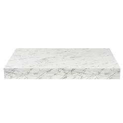 Egger Naturel plan vasque 123,5x8x50 cm, blanc effet marbre (DO12050MCB)
