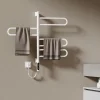 Sèche-Serviettes Électrique|EMKE Chauffe-serviettes Électrique 78x43cm, Thermostat Intelligent WiFi, Radiateur Électrique pour Salle de Bain, Blanc