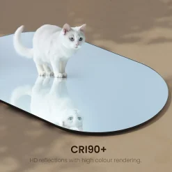 Miroir Simple|EMKE Miroir rond mural 60x100 cm, sans cuivre, résistant, pour salle de bain, entrée, salon ou chambre