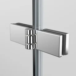 EMKE Pare de baignoire en 6 mm verre securit Paroi de douche pliable pour baignoire, 130x140cm,Revêtement Nano facile à nettoyer
