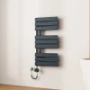 EMKE Radiateur Sèche-Serviettes Électrique 762x400 mm, Gris Anthracite 400W, WiFi, Modes Intelligents, IPX4