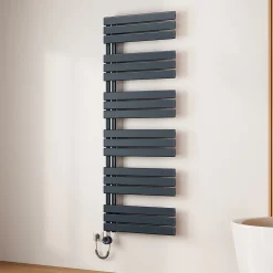 Sèche-Serviettes Électrique|EMKE Radiateur Sèche-Serviettes Électrique 1599x600 mm, Gris Anthracite 1000W, WiFi, Modes Intelligents, IPX4