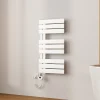 EMKE Radiateur Sèche-Serviettes Électrique 762x400 mm, Blanc 400W, WiFi, Modes Intelligents, Détection Fenêtre