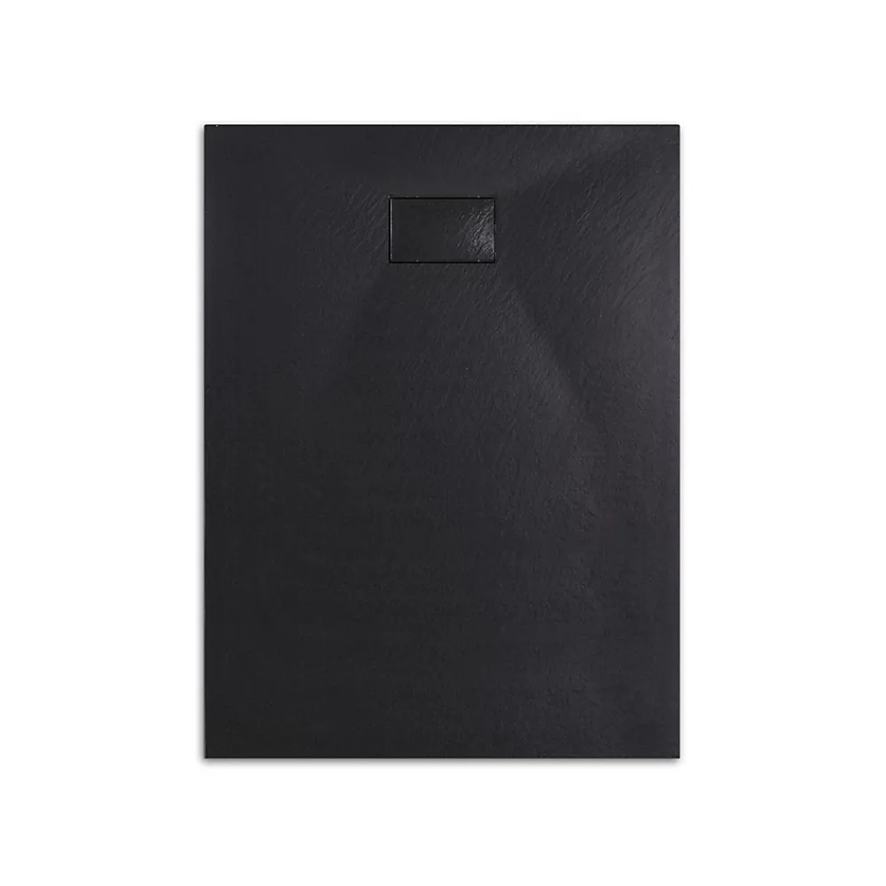 Receveur De Douche|EMKE Receveur de douche receveur de douche plat antidérapant SMC receveur de douche à découper, 120x90cm, Noire
