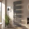 Sèche-Serviettes Eau Chaude|EMKE Sèche-serviette eau chaude à raccord latéral, radiateur sèche-serviettes anthracite 174 x 60 cm, 823 W