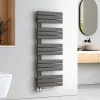 EMKE Sèche-serviettes à Eau Chaude Panneau Plat, Sèche-serviettes connexion latérale pour, Anthracite 1320x500mm 695Watts