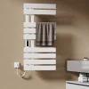 EMKE Sèche-Serviettes Électrique de salle de bain 1000 x 500 mm, Porte-serviettes chauffant électrique, Blanc 350W