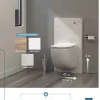 Wc Chimique Et Broyeur|Watermatic Ensemble bâti-support+habillage couleur enduit blanc +Sanibroyeur+cuvette+abattant W40 Silence PMR norme handicapés