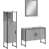 Meuble Wc|Vidaxl Ensemble d'armoires de salle de bain 3 pcs sonoma gris