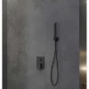Colonne De Douche Encastrable|Karag Ensemble de douche à encastrer DELOS NERO avec douchette en laiton noir