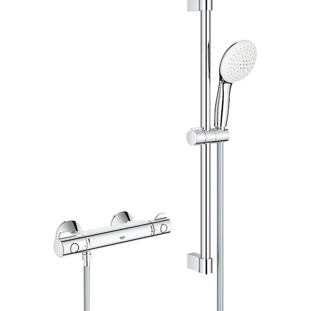 Colonne De Douche Sans Robinetterie|Grohe Ensemble de douche 2 jets avec barre -