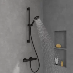 Villeroy & Boch Ensemble de douche 3 jets VILLEROY ET BOCH Verve Showers Noir mat