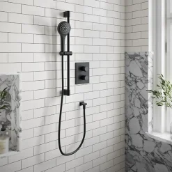 Villeroy & Boch Ensemble de douche 3 jets VILLEROY ET BOCH Verve Showers Noir mat