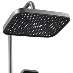 ProximaX Ensemble de douche avec mitigeur monocommande, barre de douche réglable et pommeau carré avec robinet