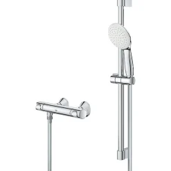 Robinet De Douche|Grohe Ensemble de douche avec mitigeur thermostatique - - Grohtherm 500 - Tempesta