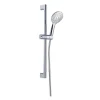 Pommeau De Douche, Flexible Et Barre De Douche|Essebagno Ensemble de douche chromé 3 pièces Circle