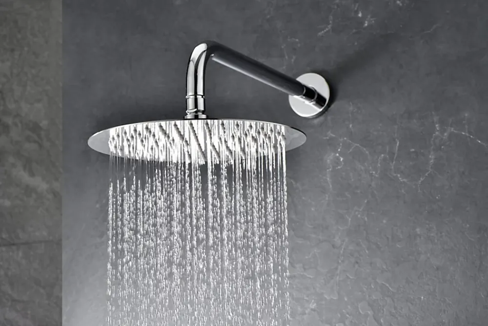 Colonne De Douche Encastrable|Imex Products Ensemble de douche CURVED à encastrer - Thermostatique Chromé BrillantChroméNoir matCanon de fusilOr brosséOr rose brossé Ensembl