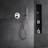 Colonne De Douche Encastrable|Imex Products Ensemble de douche CURVED à encastrer - mitigeur monocommande Chromé BrillantChroméNoir matCanon de fusilOr brosséOr rose brossé