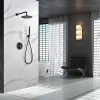 Colonne De Douche Encastrable|Imex Products Ensemble de douche CURVED à encastrer - Thermostatique Noir (mat)ChroméNoir matCanon de fusilOr brosséOr rose brossé Ensemble enc