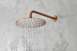 Colonne De Douche Encastrable|Imex Products Ensemble de douche CURVED à encastrer - mitigeur monocommande Or rose brosséChroméNoir matCanon de fusilOr brosséOr rose brossé E