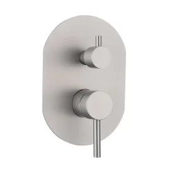 Colonne De Douche Encastrable|Poalgi Ensemble de douche encastré mécanique 2 voies SKY BATH nickel brossé Inox S304 série SOUL