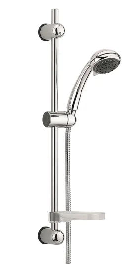Valentin Ensemble de Douche Morgane 3 Jets - Barre 600 mm - Flexible 1,75 m - Chromé