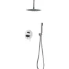 Colonne De Douche Encastrable|Imex Products Ensemble de douche Plafond TOUCHER à encastrer - Mitigeur monocommande Chromé Brillant Ensemble encastré douchette + tête de douc