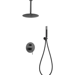 Colonne De Douche Encastrable|Imex Products Ensemble de douche Plafond TOUCHER à encastrer - Mitigeur monocommande Canon de fusil Ensemble encastré douchette + tête de douch