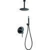Colonne De Douche Encastrable|Imex Products Ensemble de douche STICK à encastrer - mitigeur monocommande Noir (mat) Ensemble encastré douchette + tête de douche