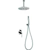 Imex Products Ensemble de douche STICK à encastrer - mitigeur monocommande Chromé Brillant Ensemble encastré douchette + tête de douche