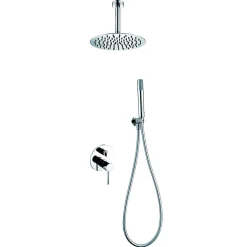 Imex Products Ensemble de douche STICK à encastrer - mitigeur monocommande Chromé Brillant Ensemble encastré douchette + tête de douche