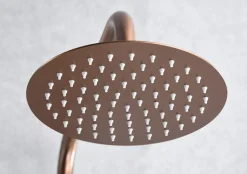 Colonne De Douche Encastrable|Imex Ensemble de douche thermostatique LINE - Rose brossé