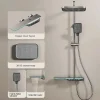 Kleenmac Ensemble de douche thermostatique intelligent avec affichage numérique modèle Amadis