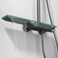 Kleenmac Ensemble de douche thermostatique intelligent avec affichage numérique modèle Amadis