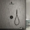 Colonne De Douche Encastrable|Imex Products Ensemble de douche TOUCHER à encastrer - Mitigeur thermostatique Noir (mat) Ensemble encastré douchette + tête de douche