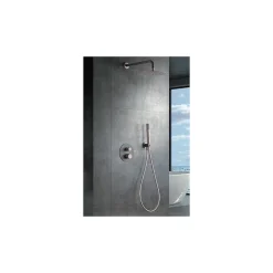 Colonne De Douche Encastrable|Imex Products Ensemble de douche TOUCHER à encastrer - Mitigeur thermostatique Nickel brossé Ensemble encastré douchette + tête de douche