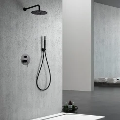 Colonne De Douche Encastrable|Imex Products Ensemble de douche TOUCHER à encastrer - Mitigeur monocommande Canon de fusil Ensemble encastré douchette + tête de douche
