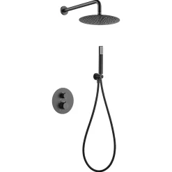 Colonne De Douche Encastrable|Imex Products Ensemble de douche TOUCHER à encastrer - Mitigeur thermostatique Canon de fusil Ensemble encastré douchette + tête de douche