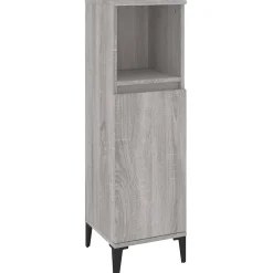 Meuble Wc|Vidaxl Ensemble de meubles de salle de bain 3 pcs Sonoma gris