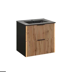 Meuble Vasque|Otitec Ensemble de meubles sous vasque - 60 cm - avec Vasque - WOTANIA