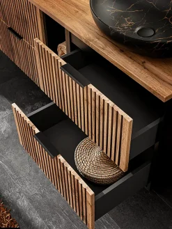 Meuble Vasque|Otitec Ensemble de meubles sous vasque - 60 cm - avec Vasque - WOTANIA