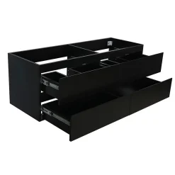 Mob-In Ensemble double vasque suspendu SORRENTO avec vasques et robinets 120 cm