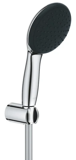 Pommeau De Douche, Flexible Et Barre De Douche|Grohe Ensemble douchette 1 jet + support + flexible chrome, Vitalio Start 100