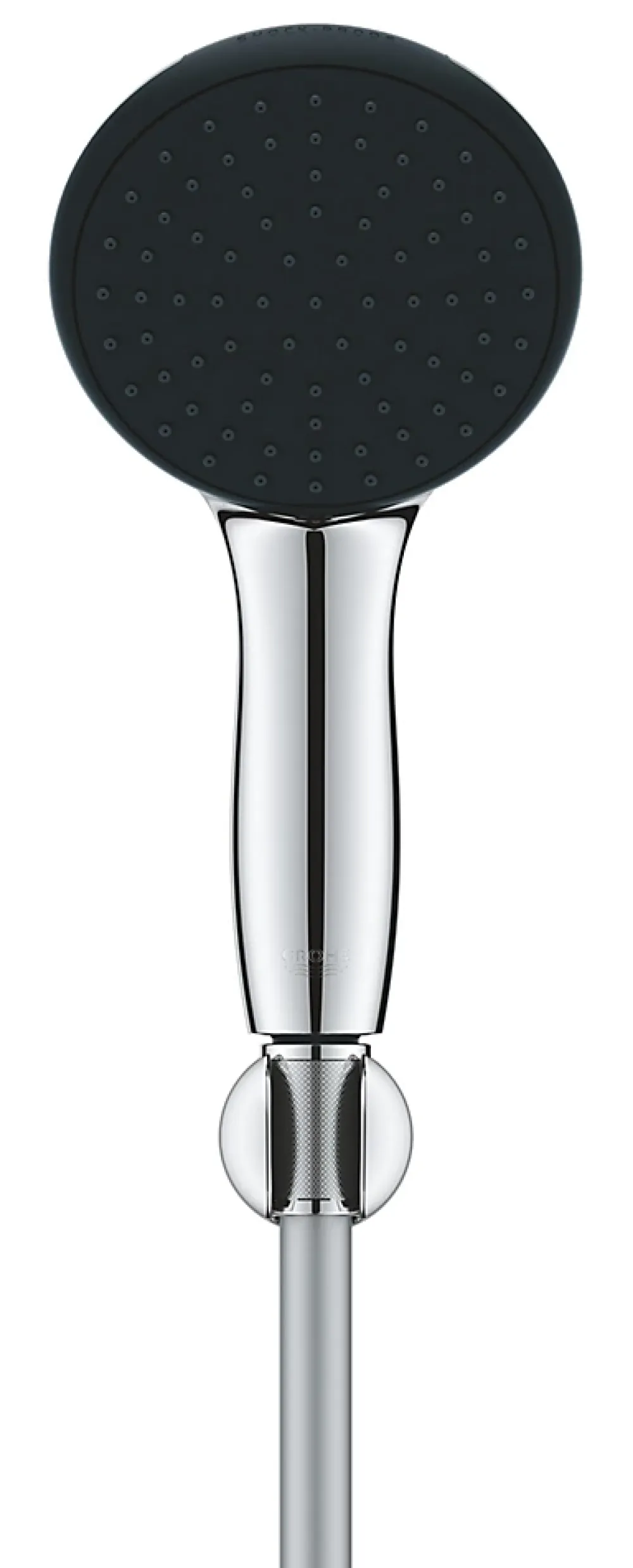 Pommeau De Douche, Flexible Et Barre De Douche|Grohe Ensemble douchette 1 jet + support + flexible chrome, Vitalio Start 100