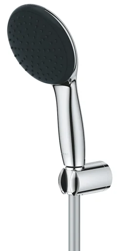 Pommeau De Douche, Flexible Et Barre De Douche|Grohe Ensemble douchette 1 jet + support + flexible chrome, Vitalio Start 100