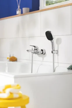 Grohe Ensemble douchette 2 jets + support + flexible chrome, Vitalio Comfort 100