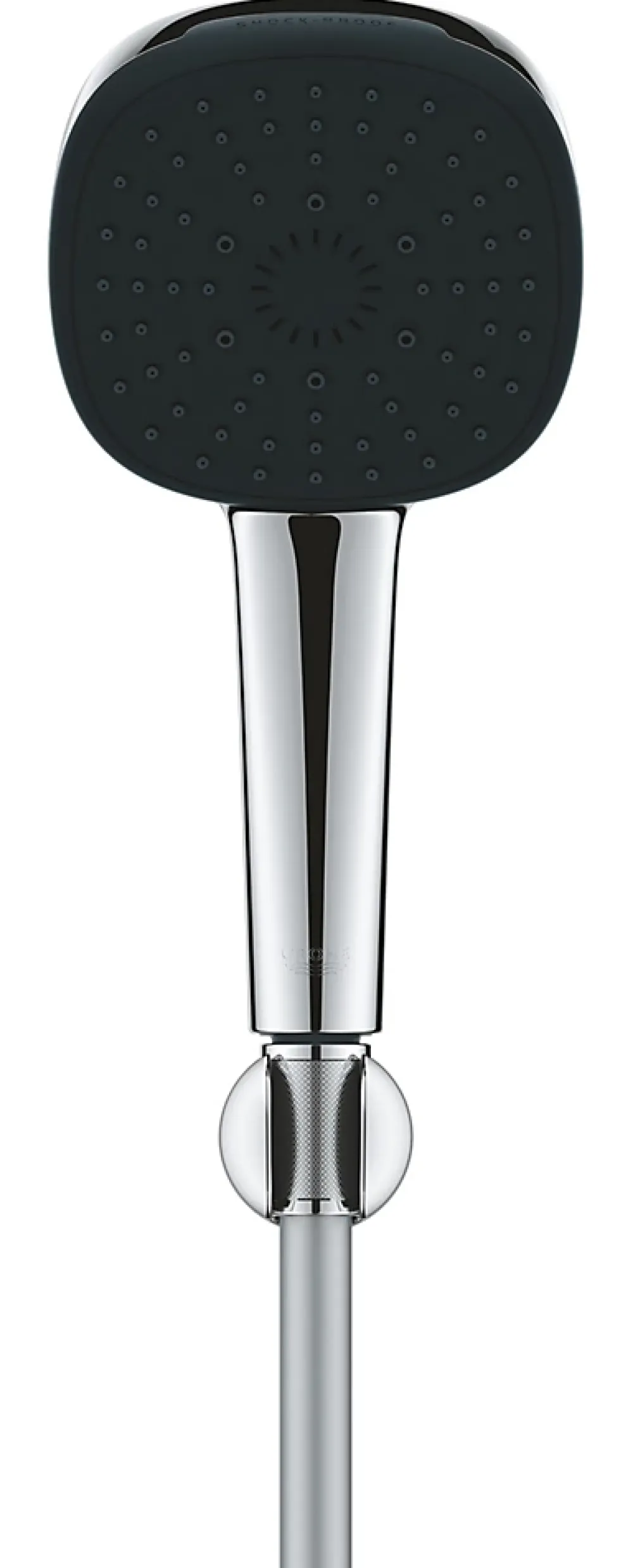 Pommeau De Douche, Flexible Et Barre De Douche|Grohe Ensemble douchette 3 jets + support + flexible chrome, Vitalio 100