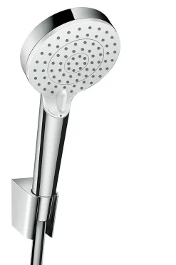 Pommeau De Douche, Flexible Et Barre De Douche|Hansgrohe Ensemble douchette 2 jets et flexible chromé Crometta
