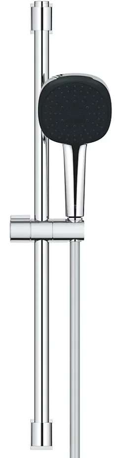 Ensemble douchette 3 jets + support + flexible chrome, Grohe Vitalio Comfort 110