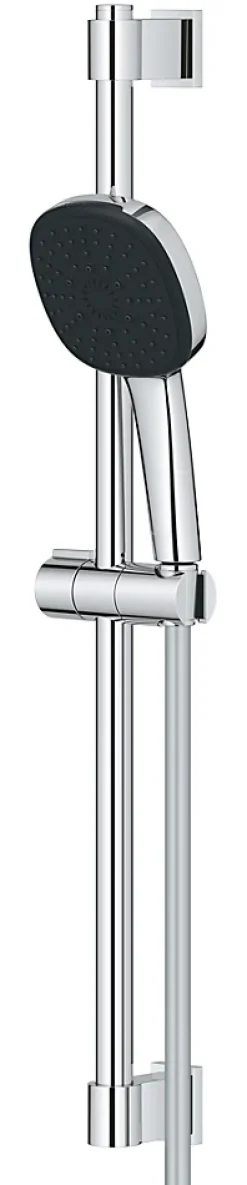 Ensemble douchette 3 jets + support + flexible chrome, Grohe Vitalio Comfort 110